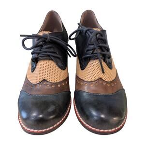 Spring Step L'Artist Bardot Genuine Leather Oxford Derby Size 36